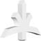 Ekena Millwork Davenport Architectural Grade PVC Gable Bracket, 36"W x 24"H x 4"D x 4"F, 16/12 Pitch GBP036X24X0404DAV00 - alternate 1